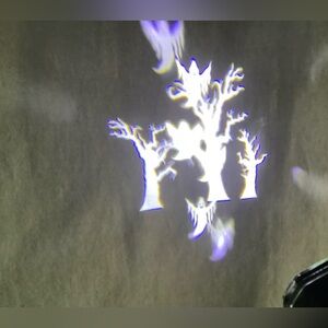 NIB Halloween House Tree Light Projectors whirl motion & strobe light set 2